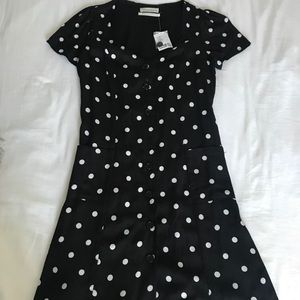 Urban Outfitters Black Polka Dot Lola Dress